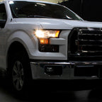 2015-2017 Ford F-150 Replacement Factory Style Headlights (Matte Black Housing/Clear Lens)