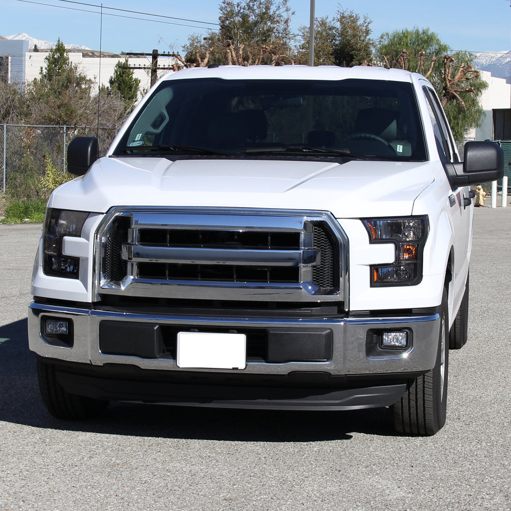 2015-2017 Ford F-150 Replacement Factory Style Headlights (Matte Black Housing/Clear Lens)