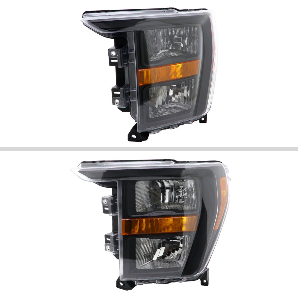 2021-2023 Ford F-150  Factory Style Headlight (Matte Black Housing / Clear Lens ) - Driver Side Only