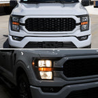 2021-2023 Ford F-150  Factory Style Headlight (Matte Black Housing / Clear Lens )