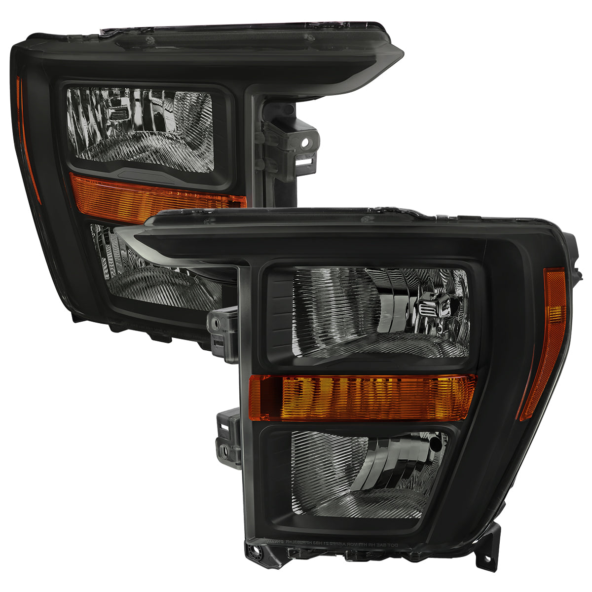 2021-2023 Ford F-150  Factory Style Headlight (Black Housing / Smoked Lens )
