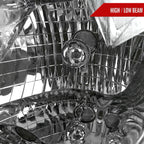 1997-2004 Ford F-150/Expedition Factory Style Crystal Headlights w/ SMD LED Light Strip (Chrome Housing/Clear Lens)