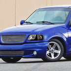 1997-2004 Ford F-150/Expedition Factory Style Crystal Headlights w/ SMD LED Light Strip (Matte Black Housing/Clear Lens)