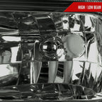 2005-2007 Ford F-250/F-350/F-450/F-550/Excursion Crystal Headlights (Chrome Housing/Somke Lens)