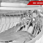 2011-2016 Ford F-250/F-350/F-450/F-550 Super Duty Factory Style Headlights w/ Amber Reflectors (Chrome Housing/Clear Lens)