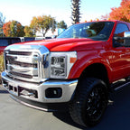 2011-2016 Ford F-250/F-350/F-450/F-550 Super Duty LED C-Bar Factory Style Headlights (Chrome Housing/Clear Lens)