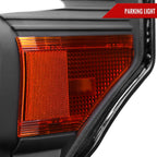 2011-2016 Ford F-250/F-350/F-450/F-550 Super Duty Factory Style Headlights w/ Amber Reflectors (Matte Black Housing/Clear Lens)