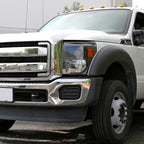2011-2016 Ford F-250/F-350/F-450/F-550 Super Duty Factory Style Headlights w/ Amber Reflectors (Matte Black Housing/Clear Lens)