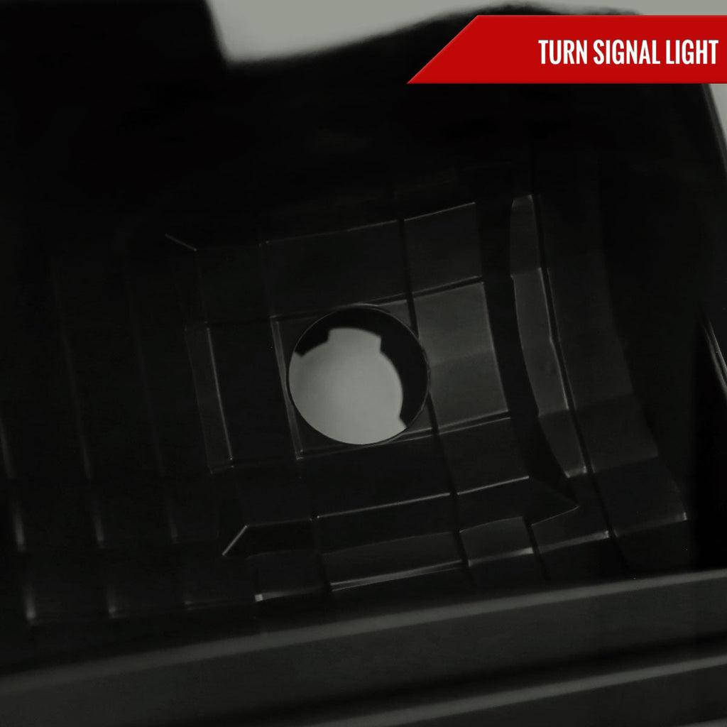 2011-2016 Ford F-250/F-350/F-450/F-550 Super Duty LED C-Bar Factory Style Headlights (Black Housing/Smoked Lens)