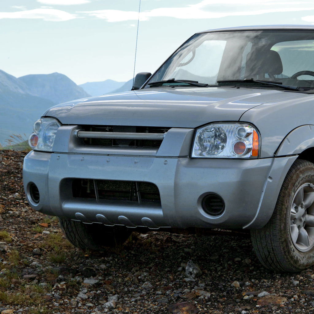 2001-2004 Nissan Frontier XE Factory Style Headlights (Chrome Housing/Clear Lens)