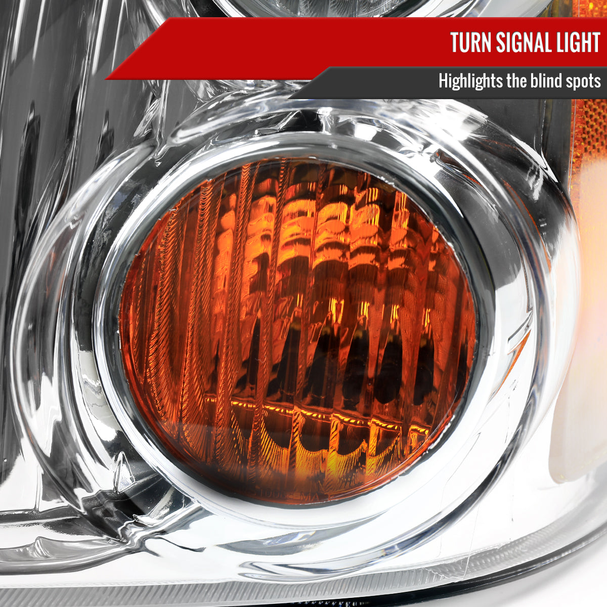 2001-2004 Nissan Frontier XE Factory Style Headlights (Chrome Housing/Clear Lens)