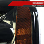 2001-2004 Nissan Frontier XE Factory Style Headlight (Chrome Housing/Smoked Lens)