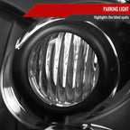 2001-2004 Nissan Frontier XE Factory Style Headlights (Matte Black Housing/Clear Lens)