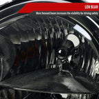 2005-2007 Jeep Grand Cherokee Factory Style Headlights (Chrome Housing/Smoked Lens)