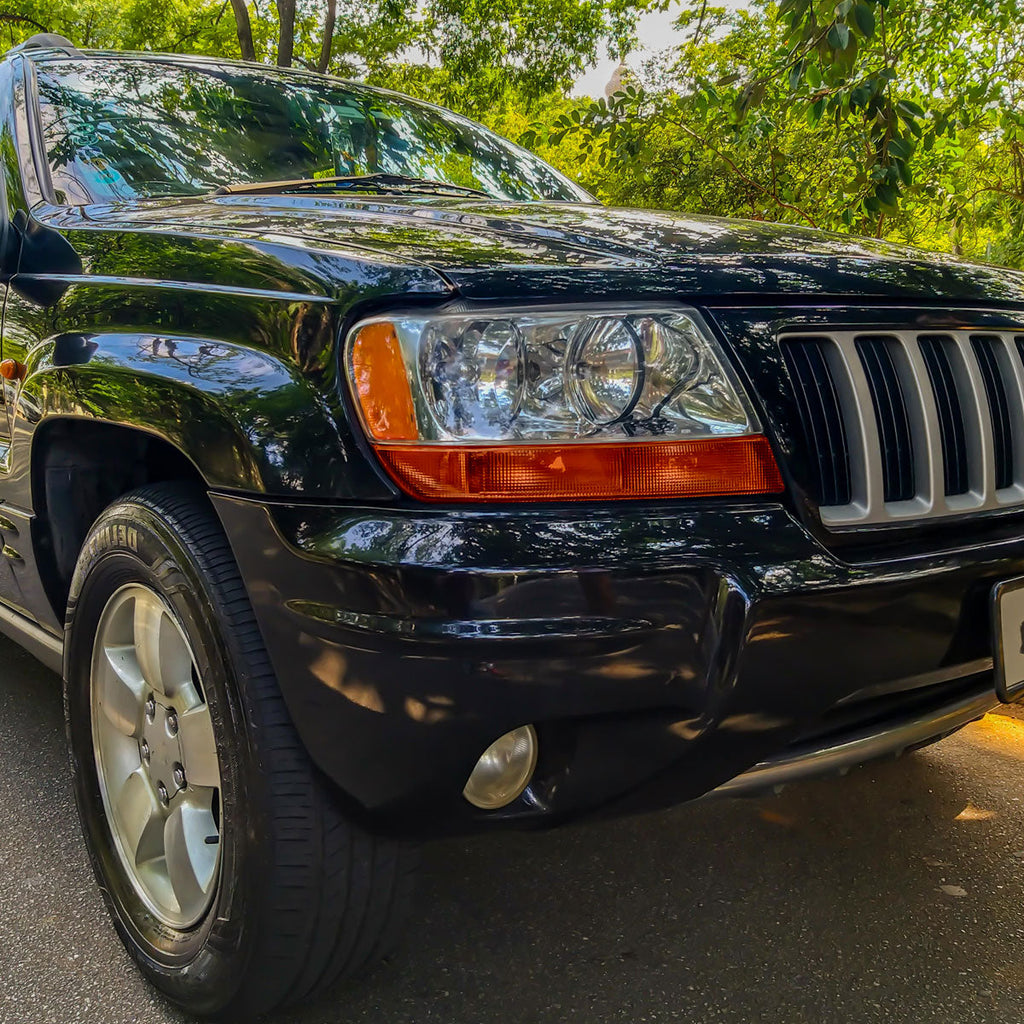 1999-2004 Jeep Grand Cherokee Factory Style Headlights (Chrome Housing/Clear Lens)