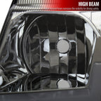 1999-2004 Jeep Grand Cherokee Factory Style Dual LED Bar Headlights (Chrome Housing/Smoked Lens)