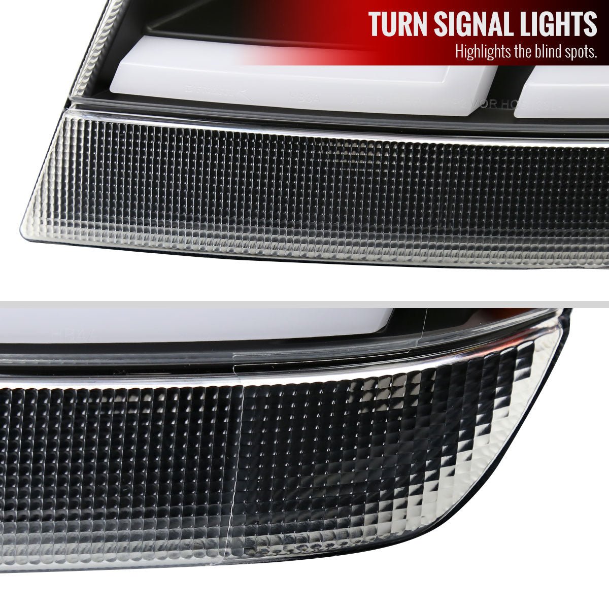 1999-2004 Jeep Grand Cherokee Factory Style Dual LED Bar Headlights (Matte Black Housing/Clear Lens)