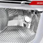1999-2006 GMC Sierra/ 2000-2006 Yukon/Yukon XL LED Tube Factory Style Headlights (Chrome Housing/Clear Lens)