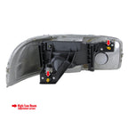 1999-2006 GMC Sierra/Yukon/Yukon XL Clear Lens Crystal Headlight w/ Amber Reflector - Driver Side Only
