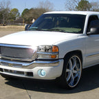 1999-2006 GMC Sierra/2007 Sierra Classic/2000-2006 Yukon/XL Factory Style Headlights with Amber Reflector (Chrome Housing/Clear Lens)