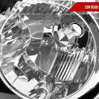 2001-2003 Toyota Highlander Factory Style Headlights (Chrome Housing/Clear Lens)