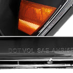 2004-2007 Toyota Highlander Factory Style Headlights (Matte Black Housing/Clear Lens)