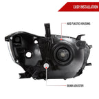 2008-2010 Toyota Highlander Factory Halogen Replacement Headlights (Chrome Housing/Clear Lens)
