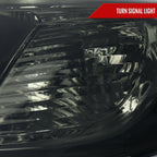 2008-2010 Toyota Highlander Factory Halogen Replacement Headlights (Chrome Housing/Smoked Lens)