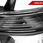 2008-2010 Toyota Highlander Factory Halogen Replacement Headlights (Matte Black Housing/Clear Lens)