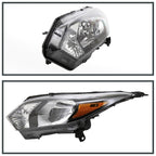 2016-2018 Honda HR-V Crystal Headlights w/ Amber Reflectors (Glossy Black Housing/Clear Lens)