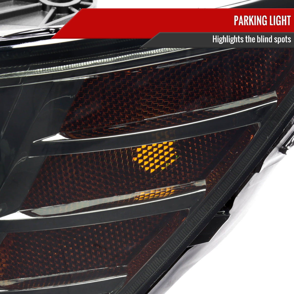 2009-2020 Dodge Journey Factory Style Headlights (Chrome Housing/Smoked Lens)