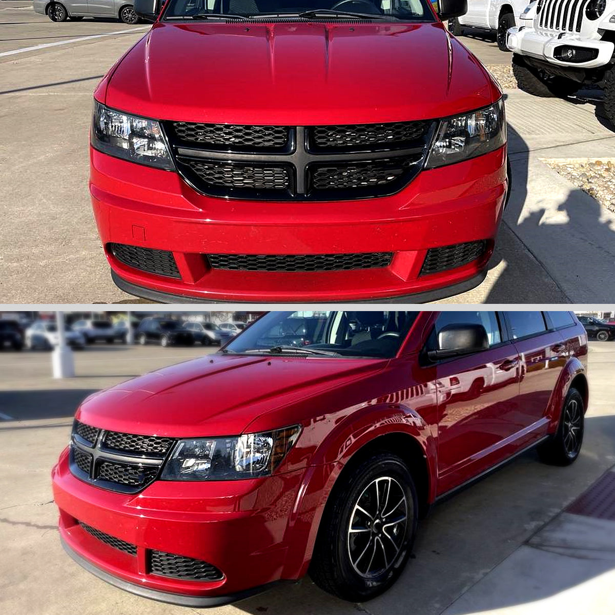 2009-2020 Dodge Journey Factory Style Headlights (Matte Black Housing/Clear Lens)