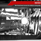 2009-2020 Dodge Journey Factory Style Headlights (Matte Black Housing/Clear Lens)