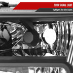 2009-2020 Dodge Journey Factory Style Headlights (Matte Black Housing/Clear Lens)