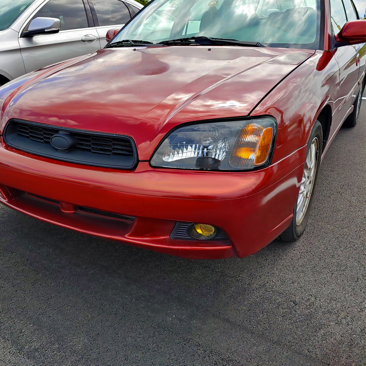 2000-2004 Subaru Legacy Brighton/2003-2006 Baja Sport Factory Style Headlights (Matte Black Housing/Clear Lens)