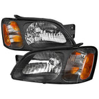 2000-2004 Subaru Legacy Brighton/2003-2006 Baja Sport Factory Style Headlights (Matte Black Housing/Clear Lens)