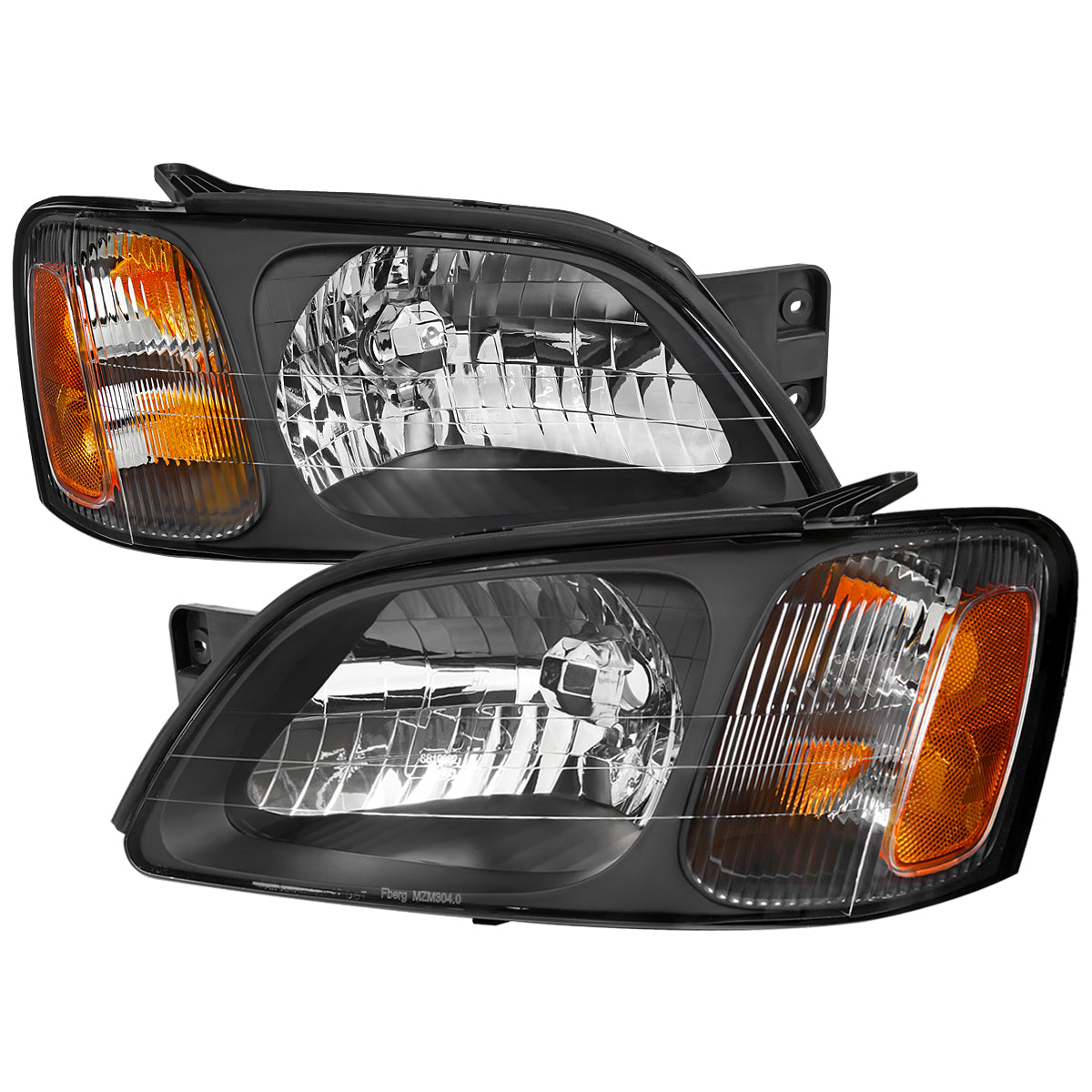2000-2004 Subaru Legacy Brighton/2003-2006 Baja Sport Factory Style Headlights (Matte Black Housing/Clear Lens)