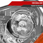 2003-2005 Honda Pilot Factory Style Headlight (Chrome Housing/Clear Lens)
