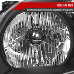 2003-2005 Honda Pilot Factory Style Headlight (Matte Black Housing/Clear Lens)