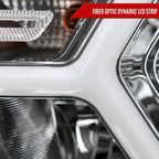 2019-2024 Dodge RAM 1500 Animated LED Bar Factory Style Headlights (Chrome Housing/Clear Lens)