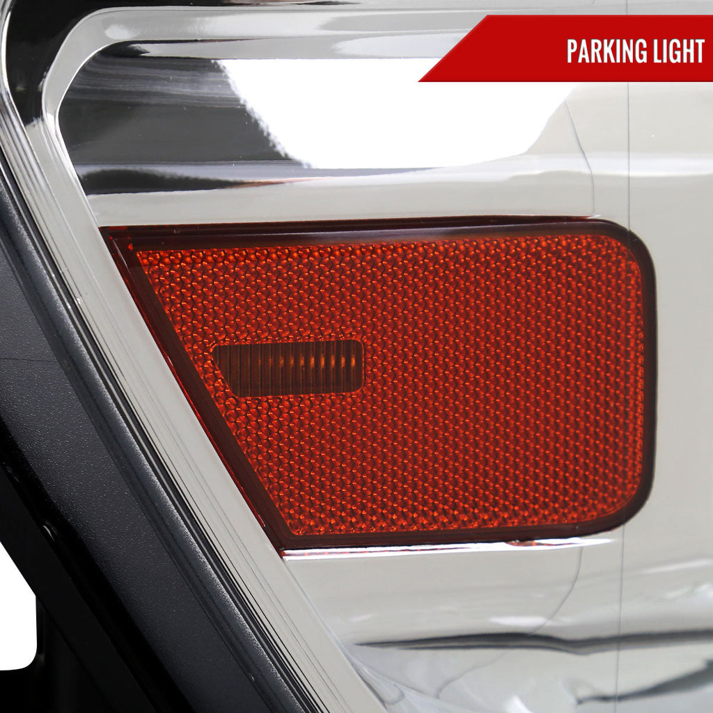 2019-2024 Dodge Ram 1500 Factory Style Crystal Headlight - Passenger Side Only (Chrome Housing / Clear Lens)