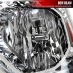2019-2024 Dodge RAM 1500 Factory Style Headlights with Amber Reflectors (Chrome Housing/Clear Lens)