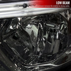 2019-2024 Dodge RAM 1500 Factory Style Headlights with Amber Reflectors (Chrome Housing/Smoked Lens)