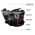 2019-2024 Dodge Ram 1500 Factory Style Crystal Headlight - Driver Side Only (Black Housing / Clear Lens)