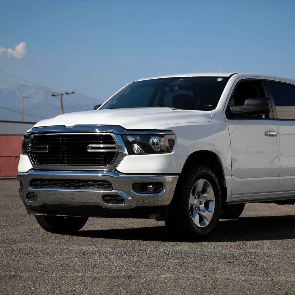 2019-2024 Dodge Ram 1500 Factory Style Crystal Headlight - Driver Side Only (Black Housing / Clear Lens)