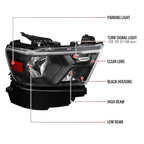 2019-2024 Dodge Ram 1500 Factory Style Crystal Headlight - Passenger Side Only (Black Housing / Clear Lens)