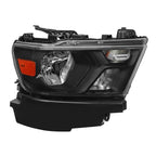 2019-2024 Dodge Ram 1500 Factory Style Crystal Headlight - Passenger Side Only (Black Housing / Clear Lens)
