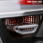 2019-2024 Dodge RAM 1500 Factory Style Headlights with Amber Reflectors (Matte Black Housing/Clear Lens)