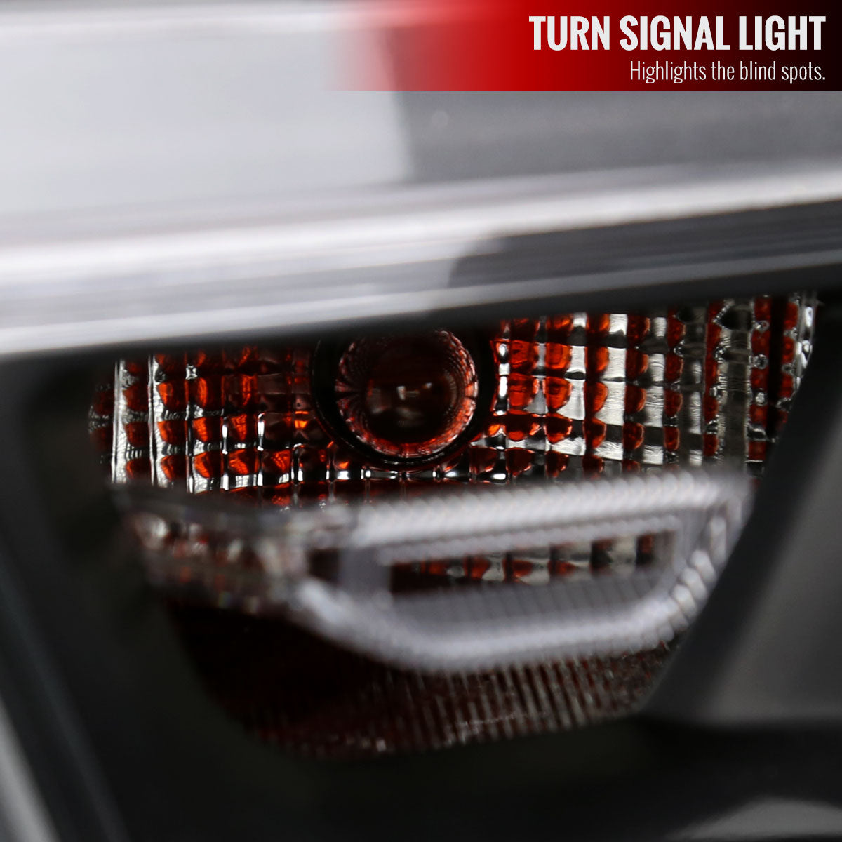 2019-2024 Dodge RAM 1500 Factory Style Headlights with Amber Reflectors (Matte Black Housing/Clear Lens)