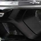 2019-2024 Dodge RAM 1500 Factory Style Headlights with Amber Reflectors (Matte Black Housing/Clear Lens)
